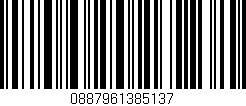 Código de barras (EAN, GTIN, SKU, ISBN): '0887961385137'
