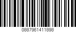 Código de barras (EAN, GTIN, SKU, ISBN): '0887961411898'
