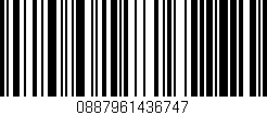 Código de barras (EAN, GTIN, SKU, ISBN): '0887961436747'