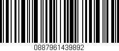 Código de barras (EAN, GTIN, SKU, ISBN): '0887961439892'