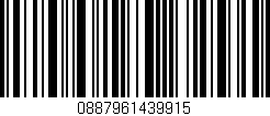 Código de barras (EAN, GTIN, SKU, ISBN): '0887961439915'