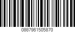 Código de barras (EAN, GTIN, SKU, ISBN): '0887961505870'