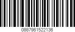 Código de barras (EAN, GTIN, SKU, ISBN): '0887961522136'