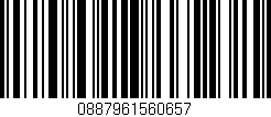 Código de barras (EAN, GTIN, SKU, ISBN): '0887961560657'