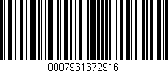 Código de barras (EAN, GTIN, SKU, ISBN): '0887961672916'