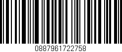 Código de barras (EAN, GTIN, SKU, ISBN): '0887961722758'