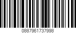 Código de barras (EAN, GTIN, SKU, ISBN): '0887961737998'