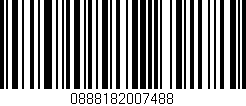 Código de barras (EAN, GTIN, SKU, ISBN): '0888182007488'