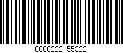 Código de barras (EAN, GTIN, SKU, ISBN): '0888222155322'