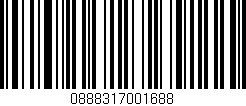 Código de barras (EAN, GTIN, SKU, ISBN): '0888317001688'