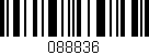 Código de barras (EAN, GTIN, SKU, ISBN): '088836'