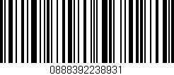 Código de barras (EAN, GTIN, SKU, ISBN): '0888392238931'