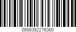 Código de barras (EAN, GTIN, SKU, ISBN): '0888392276360'