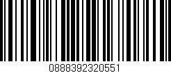 Código de barras (EAN, GTIN, SKU, ISBN): '0888392320551'