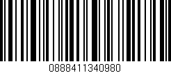 Código de barras (EAN, GTIN, SKU, ISBN): '0888411340980'