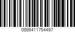 Código de barras (EAN, GTIN, SKU, ISBN): '0888411754497'