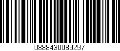 Código de barras (EAN, GTIN, SKU, ISBN): '0888430089297'