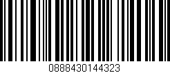Código de barras (EAN, GTIN, SKU, ISBN): '0888430144323'