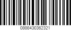Código de barras (EAN, GTIN, SKU, ISBN): '0888430362321'