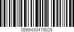 Código de barras (EAN, GTIN, SKU, ISBN): '0888430479029'