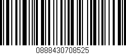 Código de barras (EAN, GTIN, SKU, ISBN): '0888430708525'