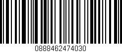 Código de barras (EAN, GTIN, SKU, ISBN): '0888462474030'