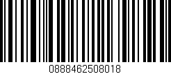 Código de barras (EAN, GTIN, SKU, ISBN): '0888462508018'
