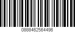 Código de barras (EAN, GTIN, SKU, ISBN): '0888462564496'