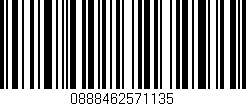 Código de barras (EAN, GTIN, SKU, ISBN): '0888462571135'
