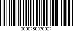 Código de barras (EAN, GTIN, SKU, ISBN): '0888750078827'