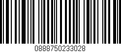Código de barras (EAN, GTIN, SKU, ISBN): '0888750233028'