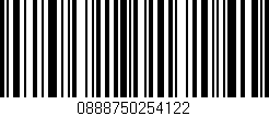 Código de barras (EAN, GTIN, SKU, ISBN): '0888750254122'