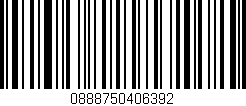 Código de barras (EAN, GTIN, SKU, ISBN): '0888750406392'