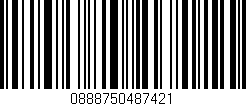Código de barras (EAN, GTIN, SKU, ISBN): '0888750487421'