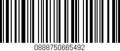 Código de barras (EAN, GTIN, SKU, ISBN): '0888750665492'