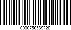 Código de barras (EAN, GTIN, SKU, ISBN): '0888750669728'