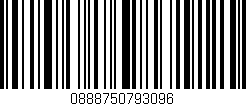 Código de barras (EAN, GTIN, SKU, ISBN): '0888750793096'