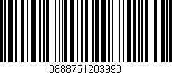 Código de barras (EAN, GTIN, SKU, ISBN): '0888751203990'