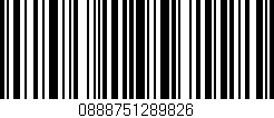 Código de barras (EAN, GTIN, SKU, ISBN): '0888751289826'