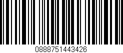 Código de barras (EAN, GTIN, SKU, ISBN): '0888751443426'