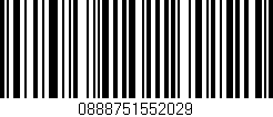 Código de barras (EAN, GTIN, SKU, ISBN): '0888751552029'