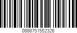 Código de barras (EAN, GTIN, SKU, ISBN): '0888751552326'