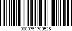 Código de barras (EAN, GTIN, SKU, ISBN): '0888751708525'