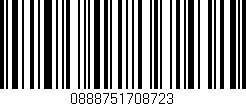Código de barras (EAN, GTIN, SKU, ISBN): '0888751708723'