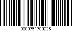 Código de barras (EAN, GTIN, SKU, ISBN): '0888751709225'