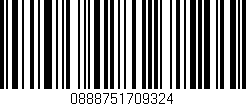 Código de barras (EAN, GTIN, SKU, ISBN): '0888751709324'