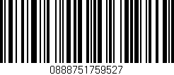 Código de barras (EAN, GTIN, SKU, ISBN): '0888751759527'