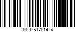 Código de barras (EAN, GTIN, SKU, ISBN): '0888751781474'