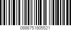 Código de barras (EAN, GTIN, SKU, ISBN): '0888751805521'