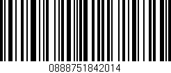 Código de barras (EAN, GTIN, SKU, ISBN): '0888751842014'